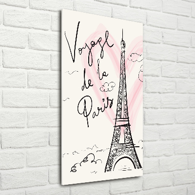 Tableau en acrylique Tour Eiffel symbole de la France