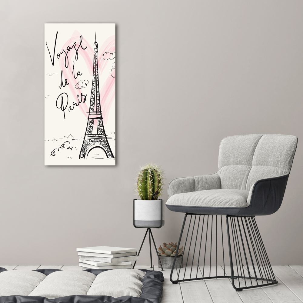 Tableau en acrylique Tour Eiffel symbole de la France