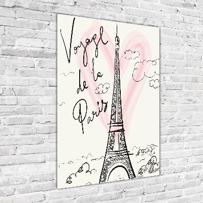 Tableau en acrylique Tour Eiffel symbole de la France