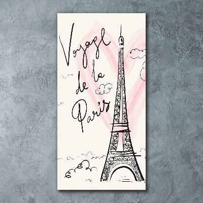 Tableau en acrylique Tour Eiffel symbole de la France