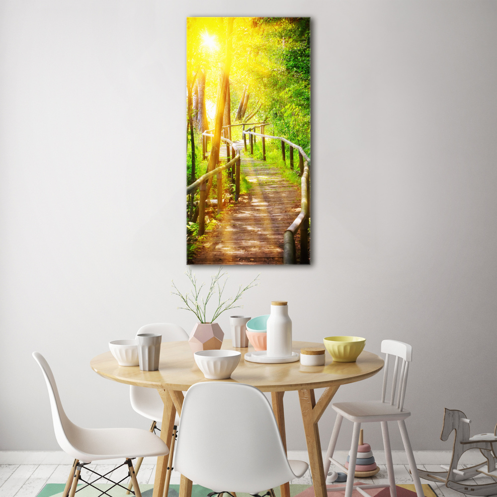 Tableau acrylique Un chemin dans la forêt