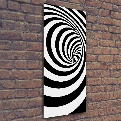 Acrylique tableau Spirale rayée