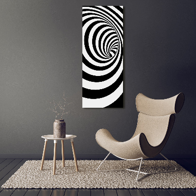 Acrylique tableau Spirale rayée