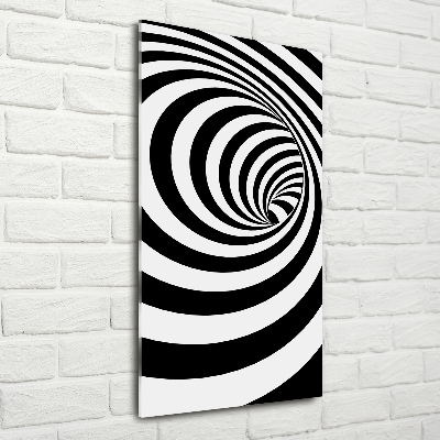 Acrylique tableau Spirale rayée