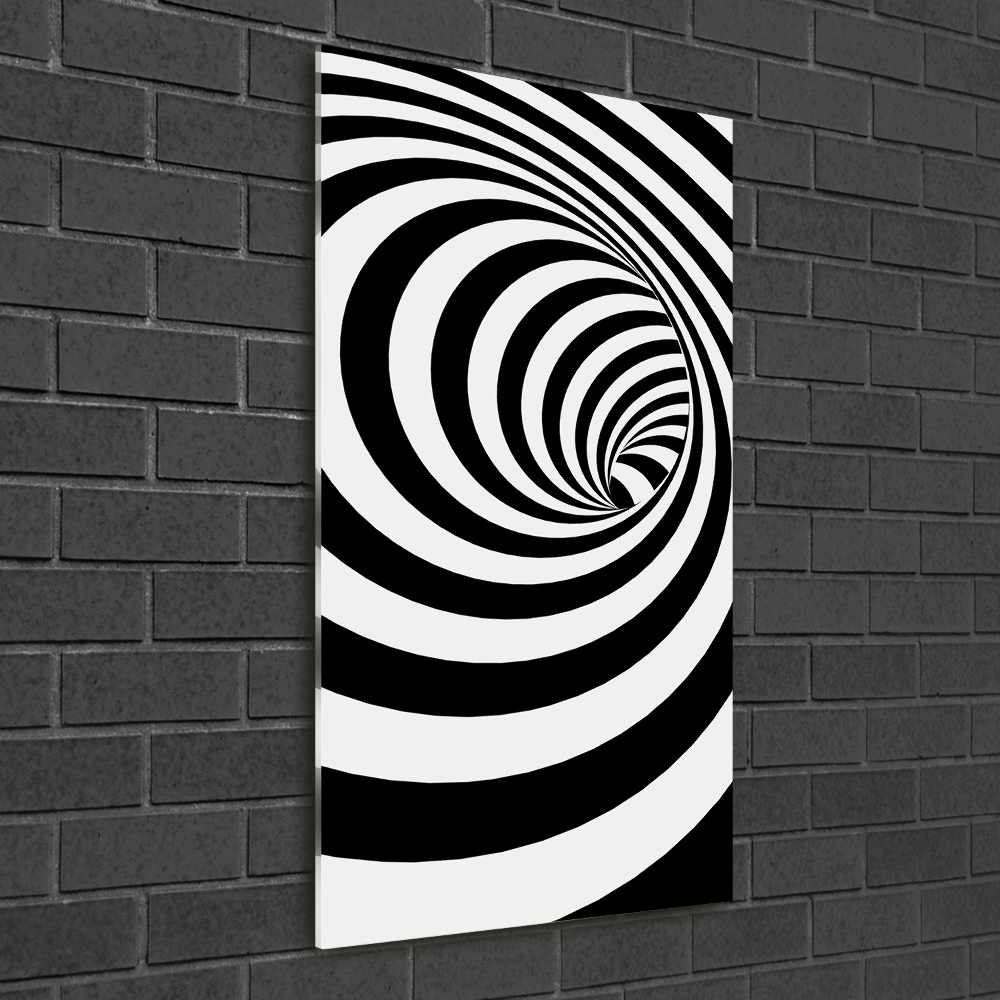 Acrylique tableau Spirale rayée