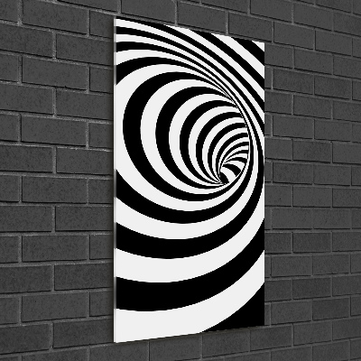 Acrylique tableau Spirale rayée