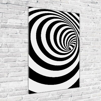 Acrylique tableau Spirale rayée