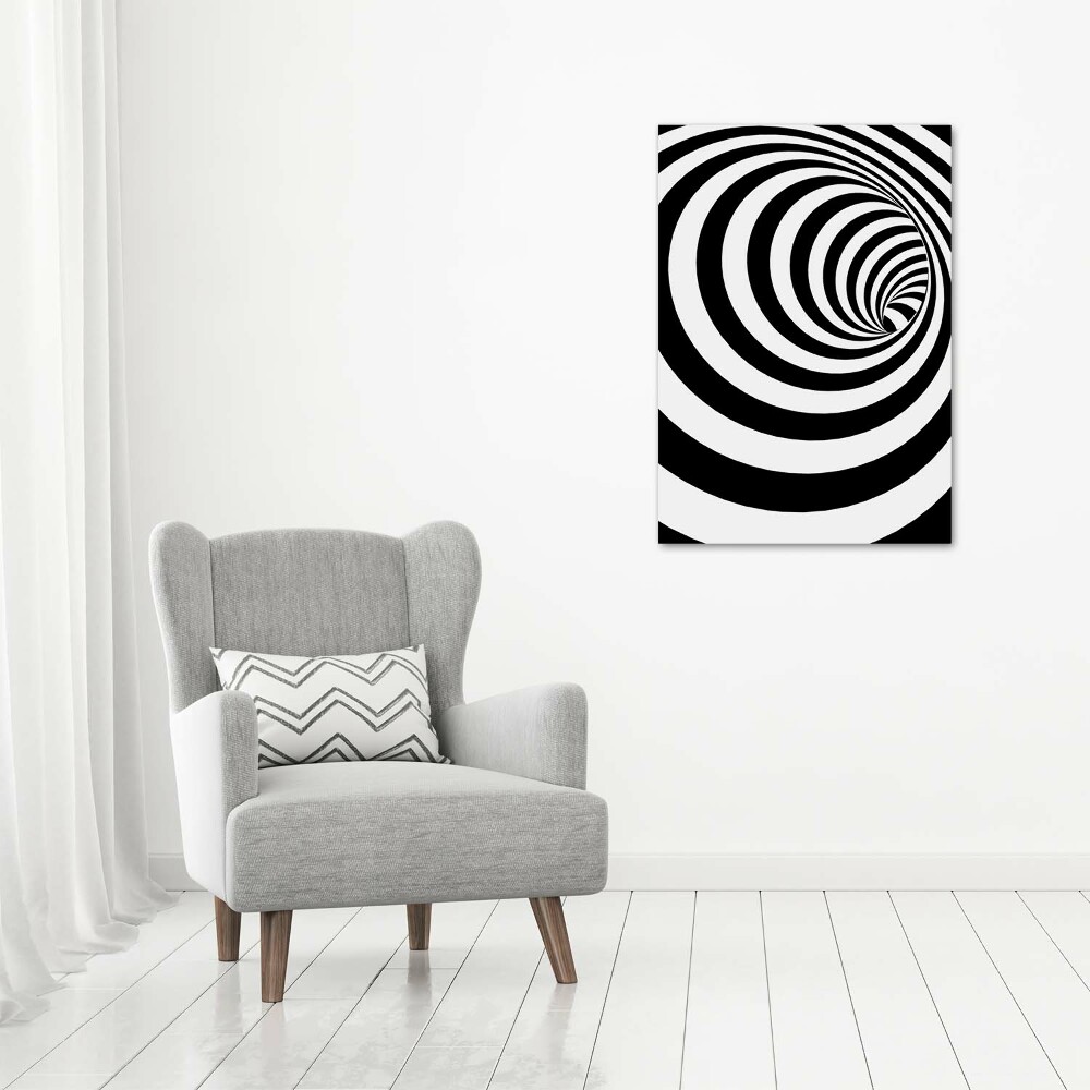 Acrylique tableau Spirale rayée