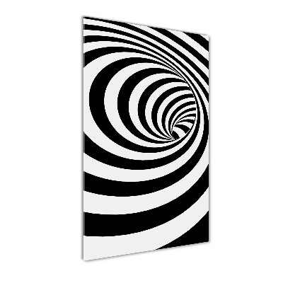 Acrylique tableau Spirale rayée