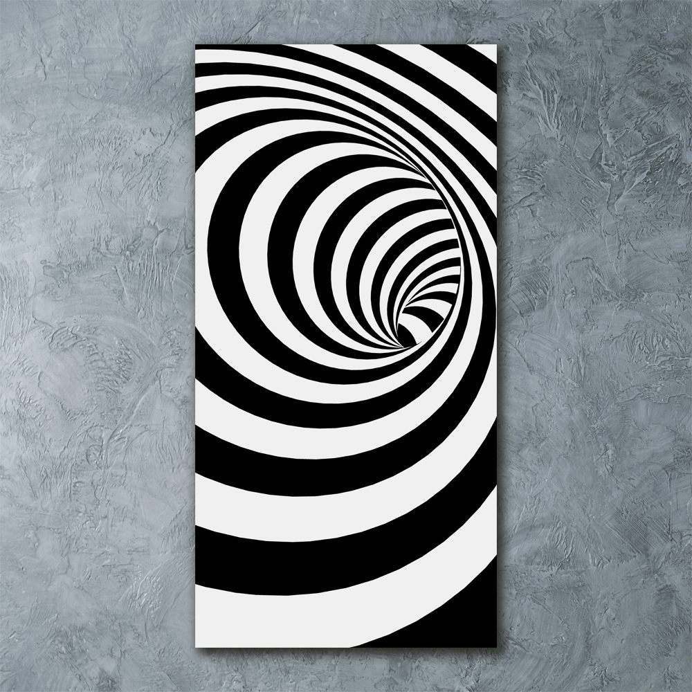 Acrylique tableau Spirale rayée