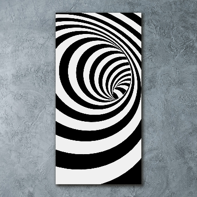 Acrylique tableau Spirale rayée