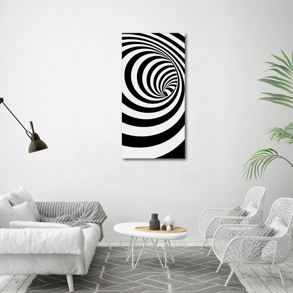 Acrylique tableau Spirale rayée