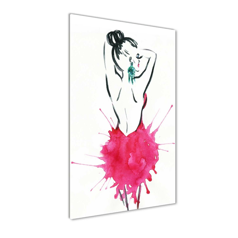 Tableau verre acrylique Illustration de la mode