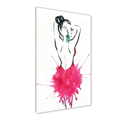 Tableau verre acrylique Illustration de la mode