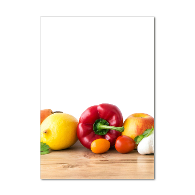 Tableau sur verre acrylique Fruits et légumes