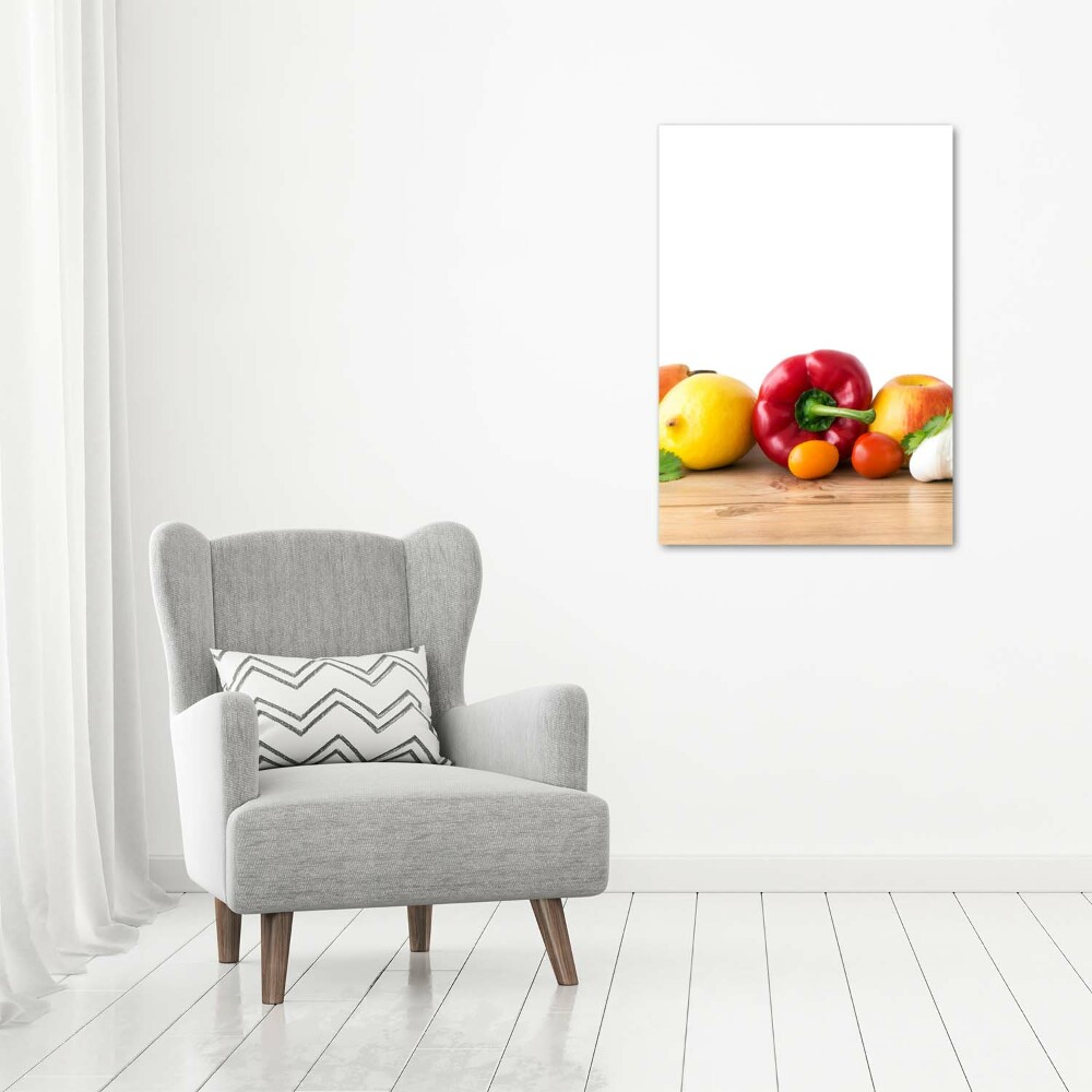 Tableau sur verre acrylique Fruits et légumes