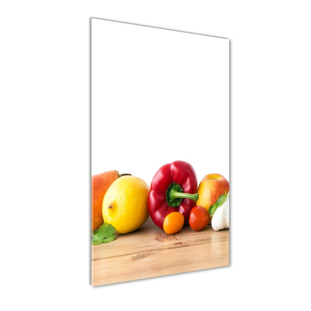 Tableau sur verre acrylique Fruits et légumes