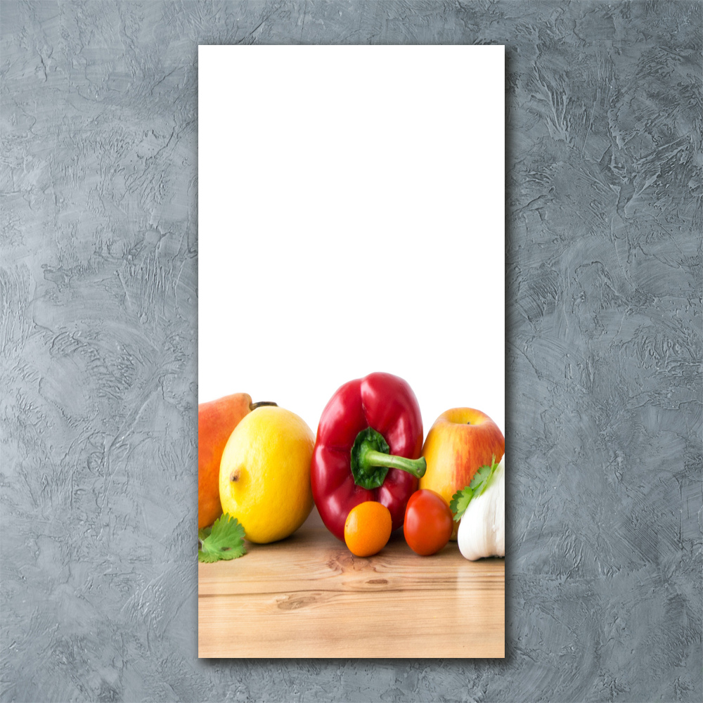 Tableau sur verre acrylique Fruits et légumes