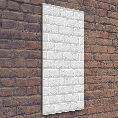 Acrylique tableau Brique blanche