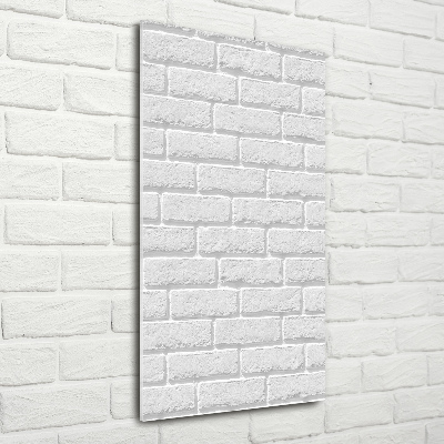 Acrylique tableau Brique blanche