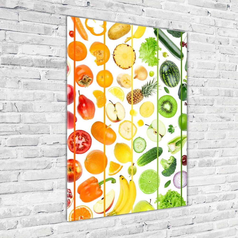 Acrylique tableau Fruits et légumes