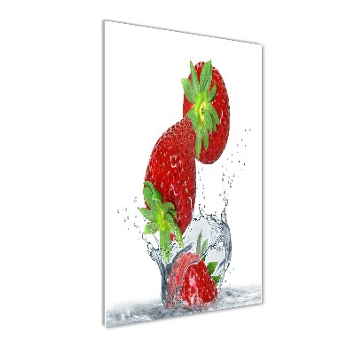 Tableau verre acrylique Les fraises