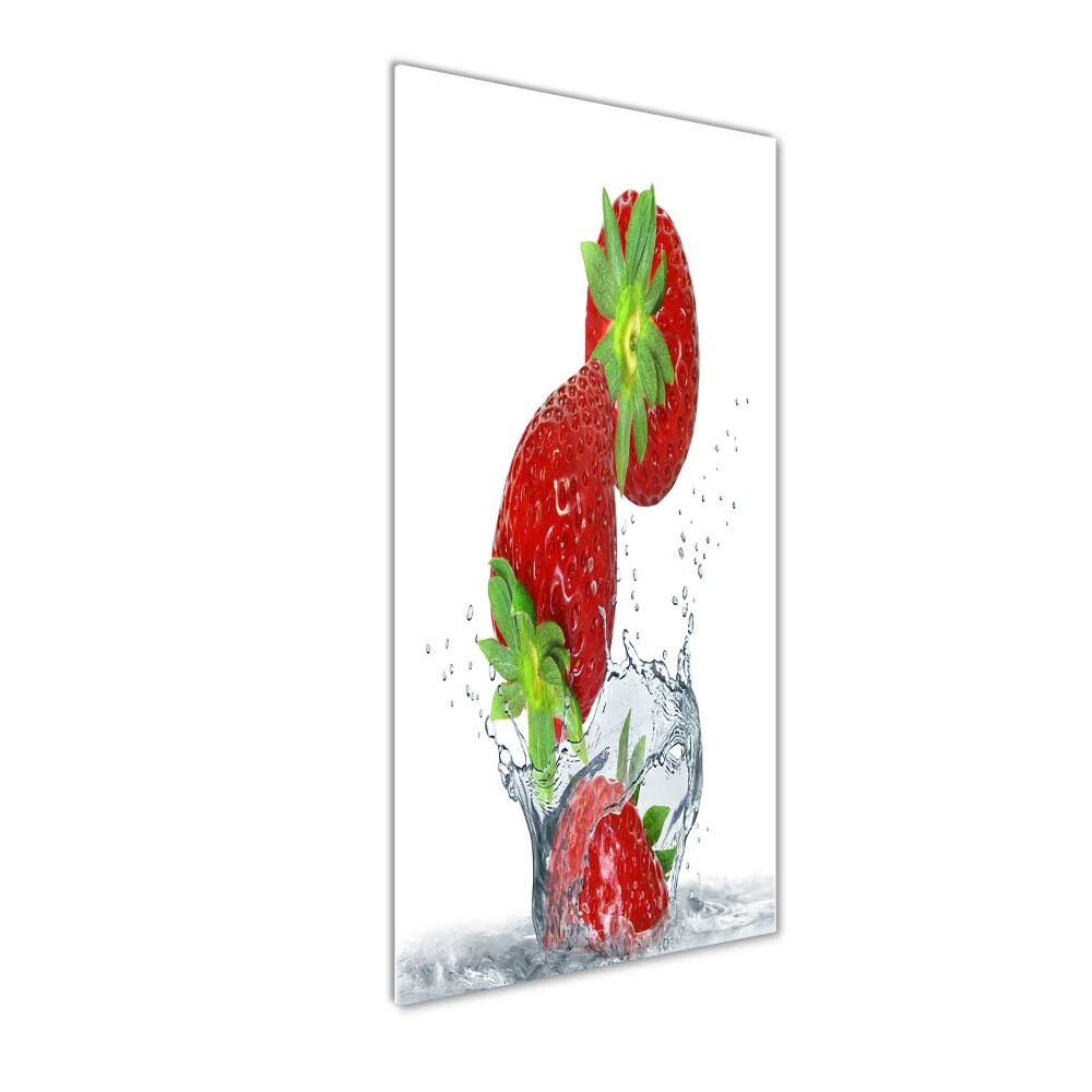 Tableau verre acrylique Les fraises