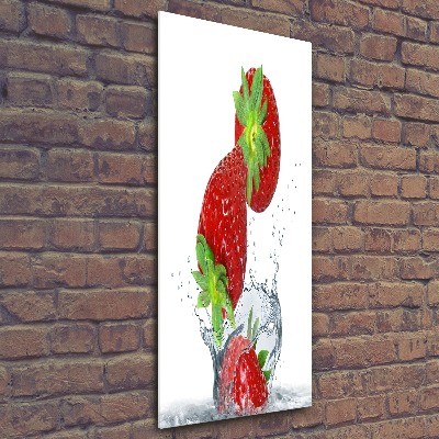 Tableau verre acrylique Les fraises