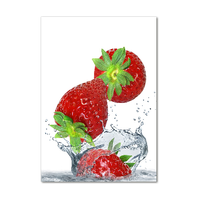 Tableau verre acrylique Les fraises