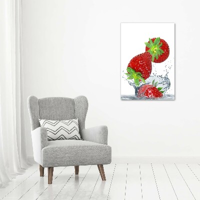 Tableau verre acrylique Les fraises