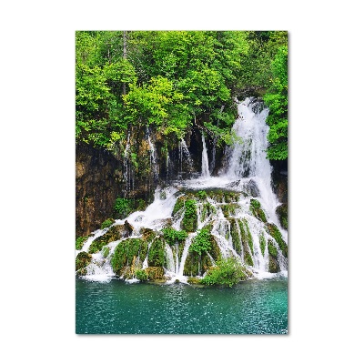 Acrylique tableau Cascade dans la forêt