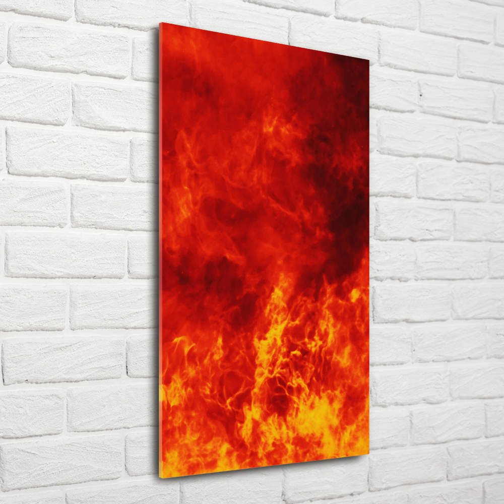 Tableau acrylique Flammes