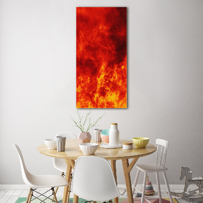 Tableau acrylique Flammes