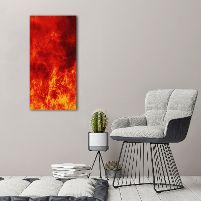 Tableau acrylique Flammes