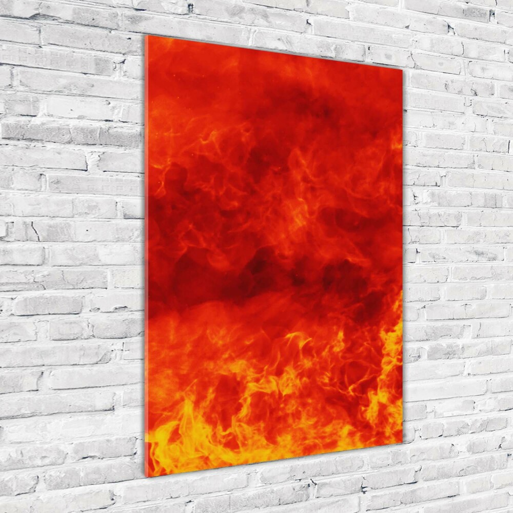 Tableau acrylique Flammes