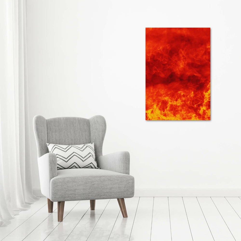 Tableau acrylique Flammes