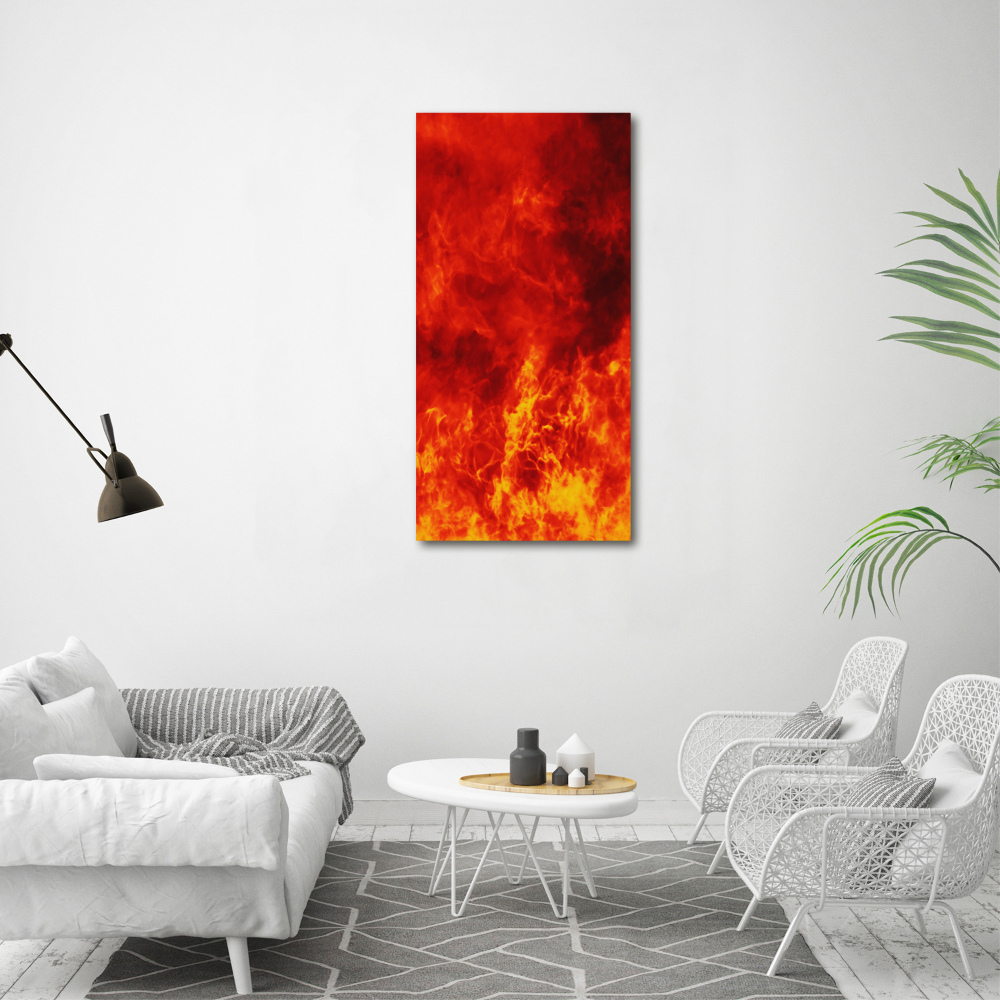 Tableau acrylique Flammes