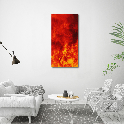 Tableau acrylique Flammes