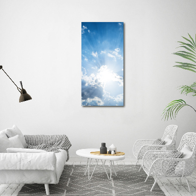 Tableau acrylique Nuages dans le ciel soleil