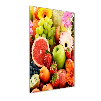 Tableau verre acrylique Fruits et fleurs