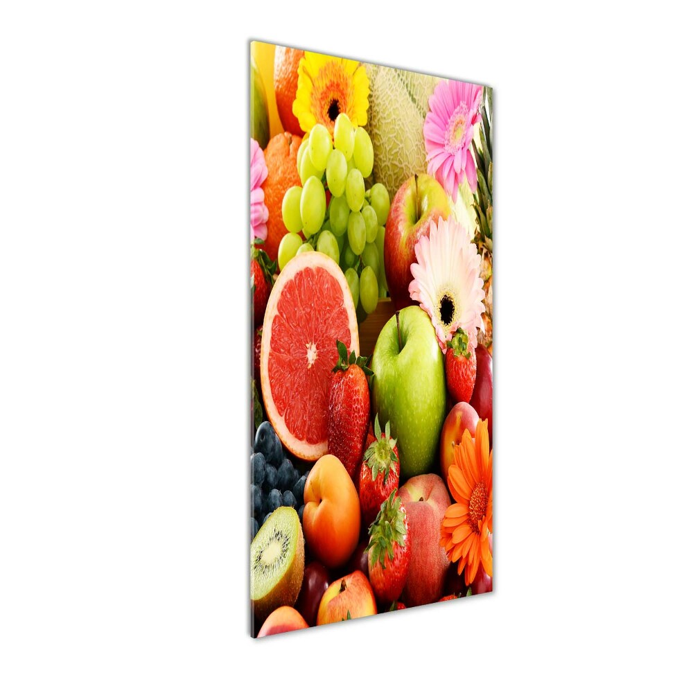 Tableau verre acrylique Fruits et fleurs