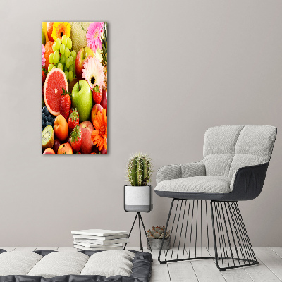 Tableau verre acrylique Fruits et fleurs