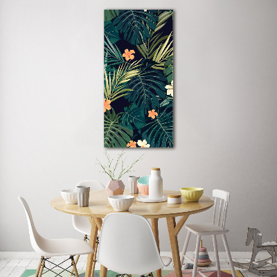 Acrylique tableau Les fleurs hawaïennes