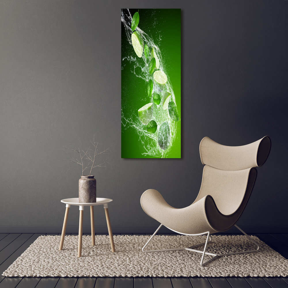 Tableau acrylique Vert lime clair