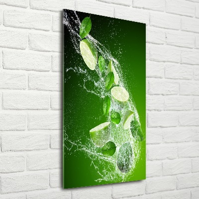 Tableau acrylique Vert lime clair