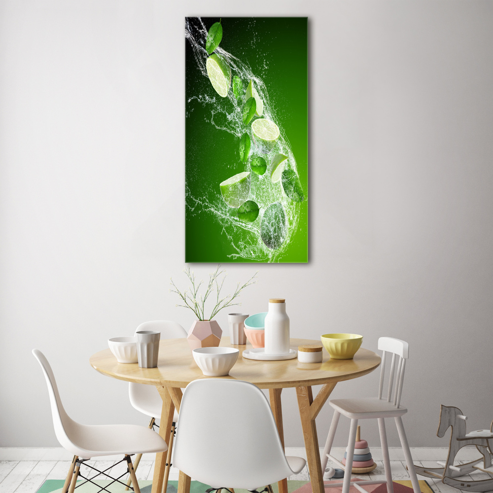 Tableau acrylique Vert lime clair