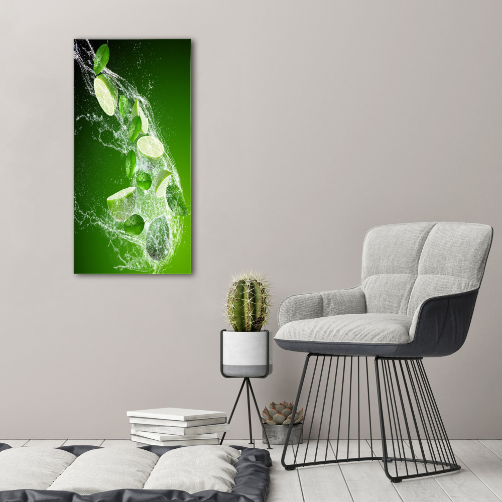 Tableau acrylique Vert lime clair