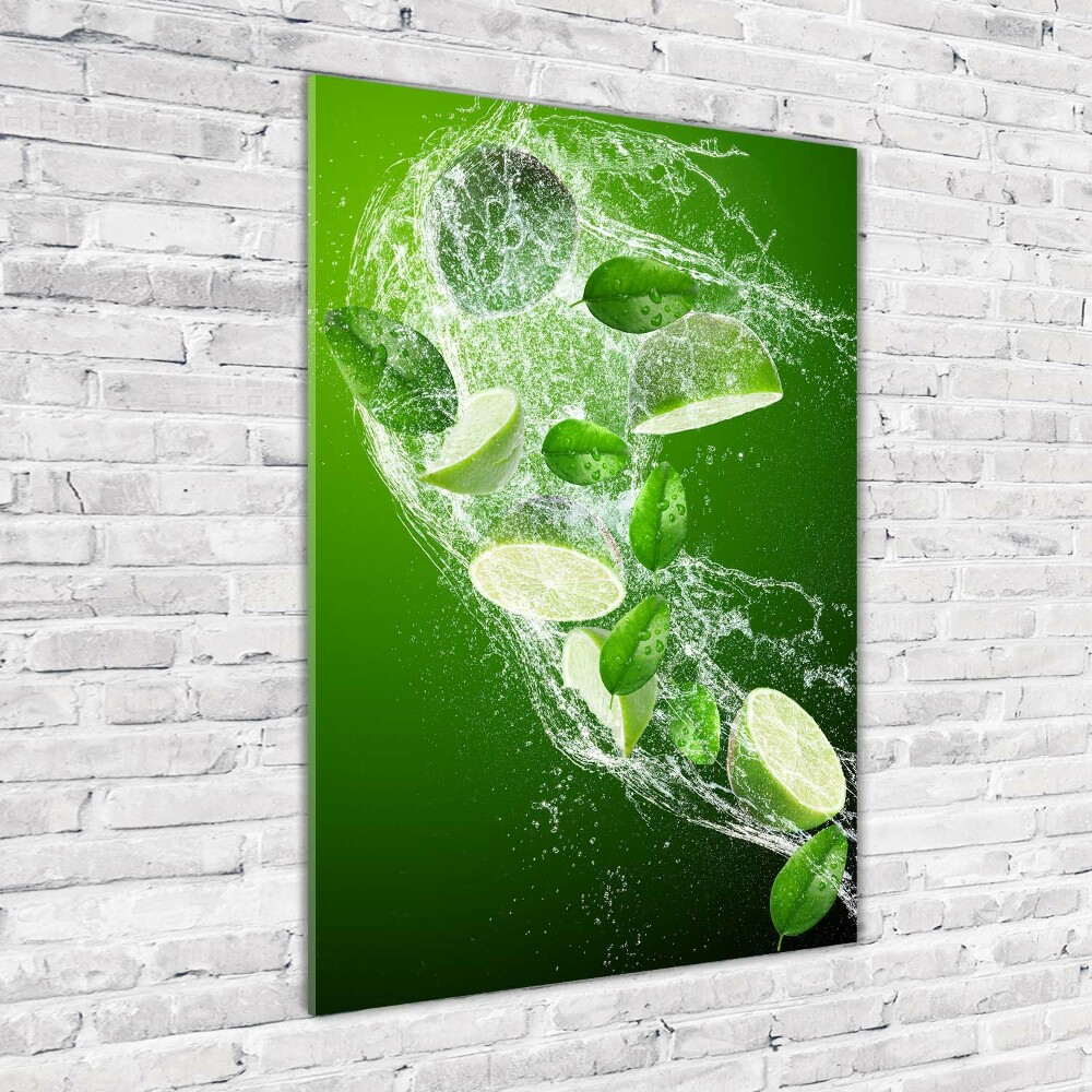 Tableau acrylique Vert lime clair