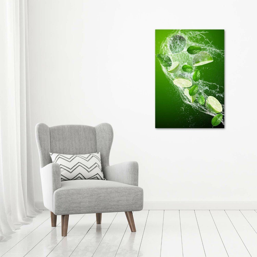 Tableau acrylique Vert lime clair