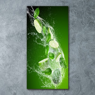 Tableau acrylique Vert lime clair